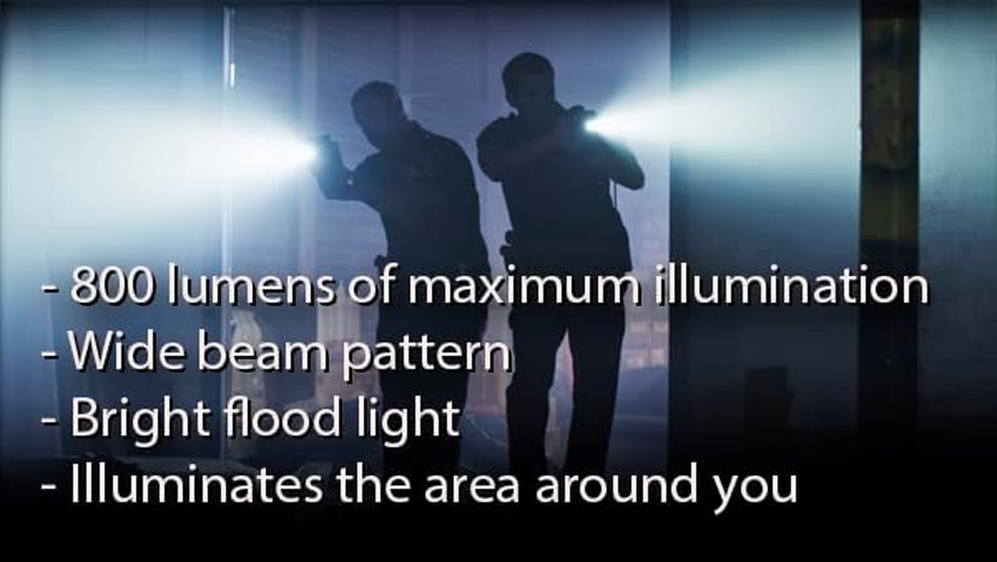  Stinger DS LED HL 800-Lumen Rechargeable Dual Switch Flashlight with 120-Volt Ac/12-Volt DC Smart Charge Piggyback Charger (Nimh), Black